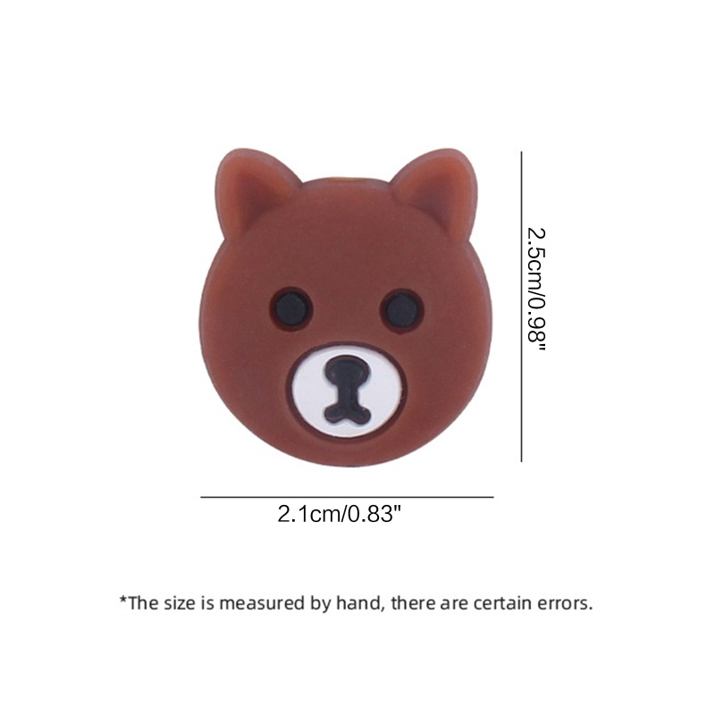 Set 5 Dây Đeo Núm Vú Giả Bằng Silicon Hình Gấu Hoạt Hình DIY Cho Bé Sơ Sinh