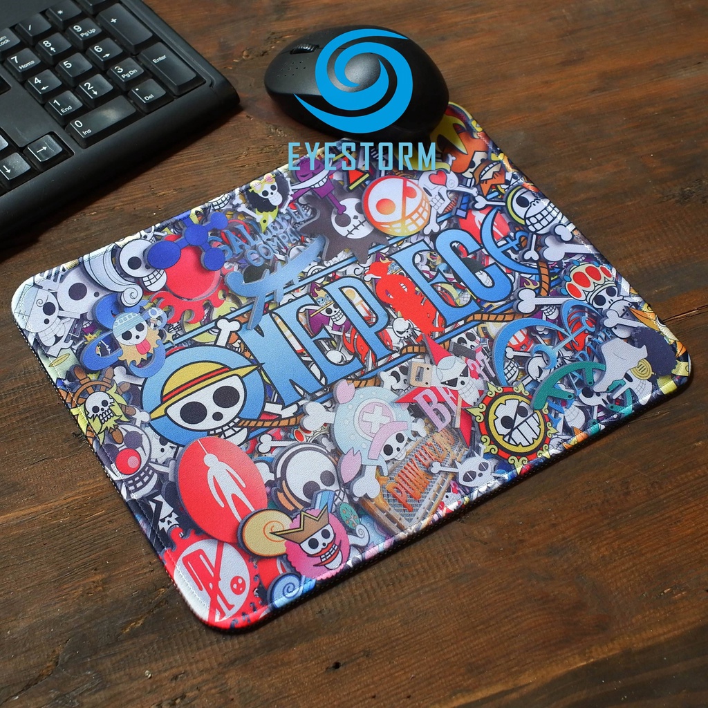 Lót chuột, bàn di chuột, mouse pad One Piece - Đảo Hải Tặc cỡ 26x21cm