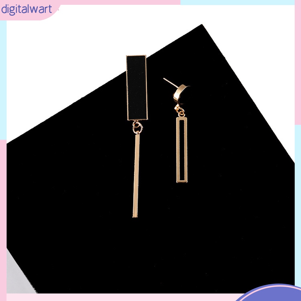 Khuyên tai hình học kiểu bất đối xứng thời trang cho nữ