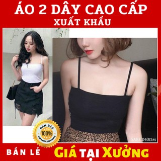 ÁO 2 DÂY SỢI BÚN ( chất vải đẹp mềm - Kèm ảnh thật + video)-AN003