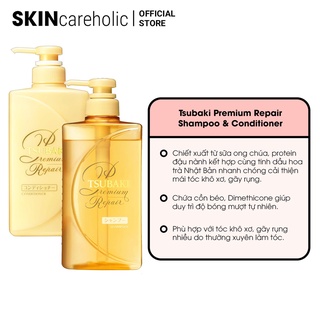 Dầu Gội Và Dầu Xả Dưỡng Ẩm, Ngăn Ngừa Rụng Tóc Shiseido Tsubaki Premium Repair Shampoo & Conditioner