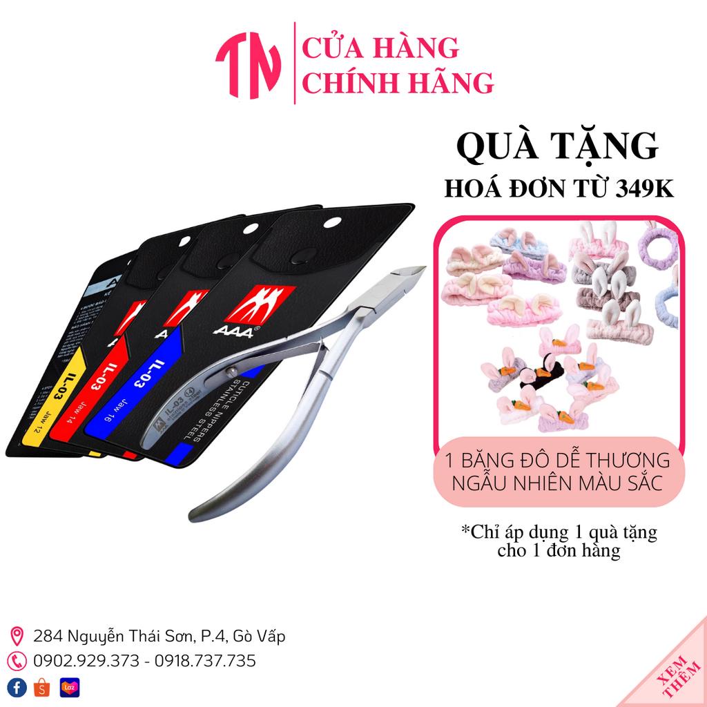 Kềm AAA inox cao cấp không gỉ cắt da, nhặt da tay IL-03 dụng cụ làm móng tay chuyên nghiệp nghệ thuật nail