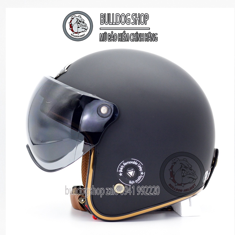 [Đủ Màu] Mũ bảo hiểm 3/4 Napoli Sh Ruby New kính B1