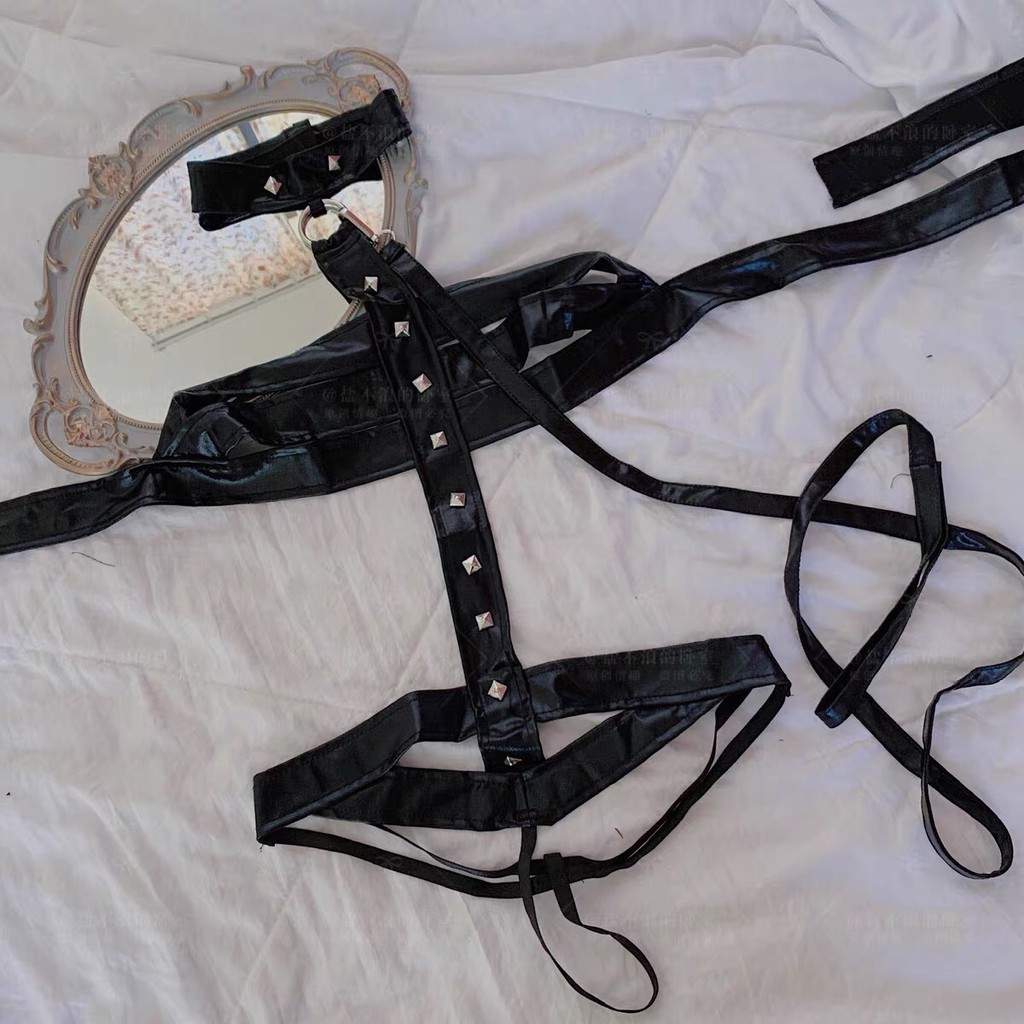 Set ngủ Cosplay da bóng dây cuốn cổ Sexy gợi cảm chuyên chụp Studio | BigBuy360 - bigbuy360.vn