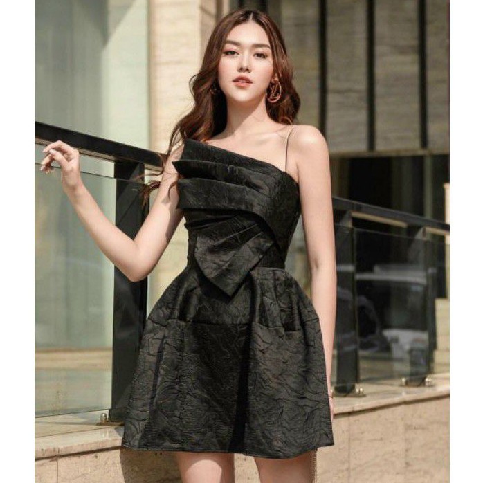 ĐẦM GẤM HAI DÂY XẾP LI NGỰC