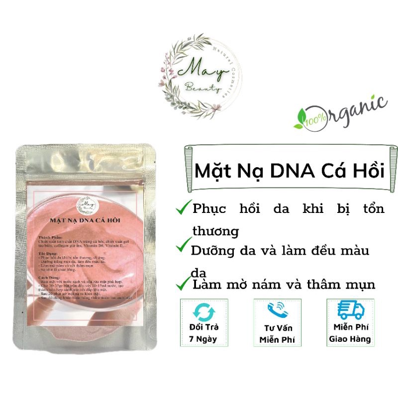 1kg Bột mặt nạ dẻo DNA cá hồi handmade