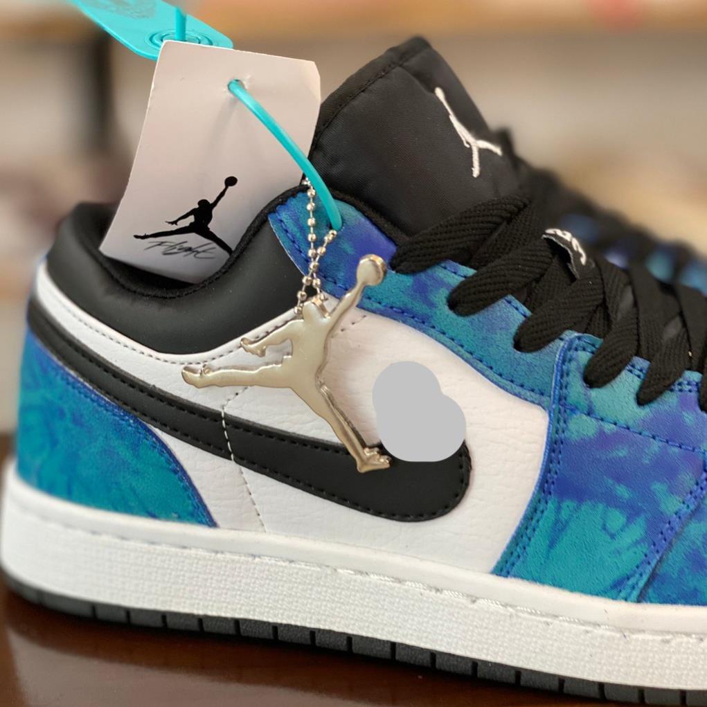 Giày thể thao Jordan cổ thấp xám xanh paris, Giày jordan low các màu hot nhất dễ phối đồ nam nữ Full Box Bill hot trend