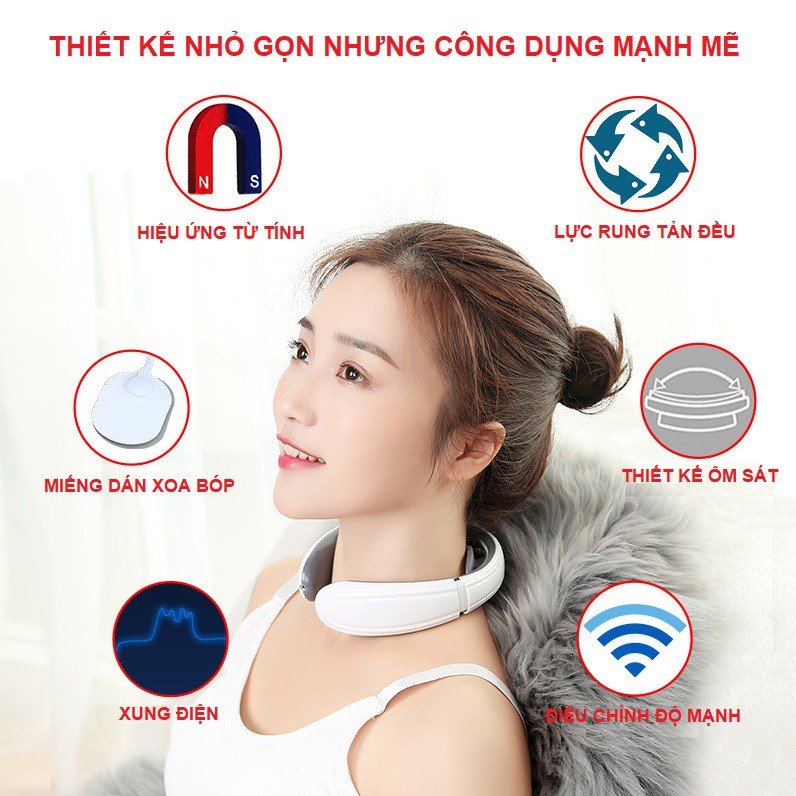 Máy Massage Cổ Vai Gáy Trị Liệu Cao Cấp CHÍNH HÃNG