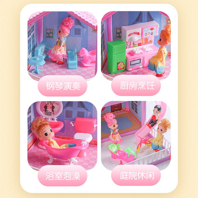 Đồ Chơi Ngôi Nhà Búp Bê Barbie Dễ Thương Xinh Xắn Cho Bé Gái