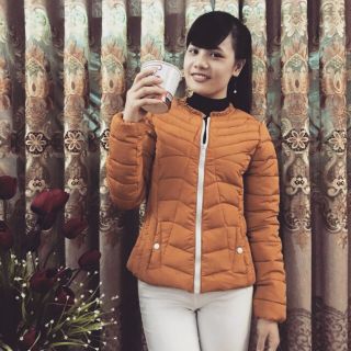 Áo phao nữ cổ bèo xinh yêu