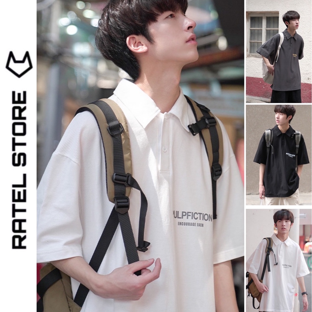 Áo Polo Local Brand " Pulpfiction " Unisex Nam Nữ Form Rộng