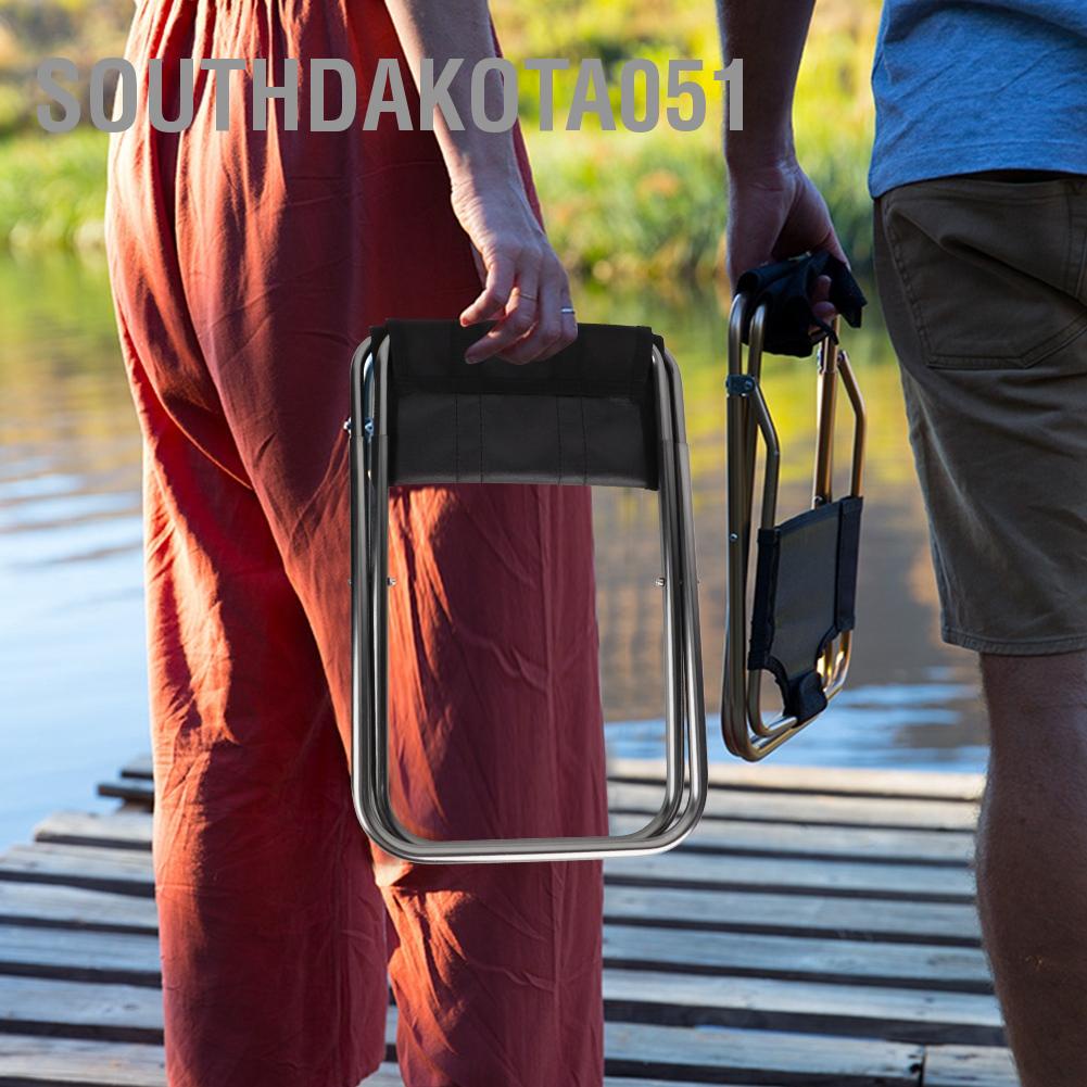 [Hàng HOT] Ghế Xếp  Gấp Gọn Mini hợp kim nhôm ngoài trời để câu cá Cắm trại dã ngoại【Southdakota051】