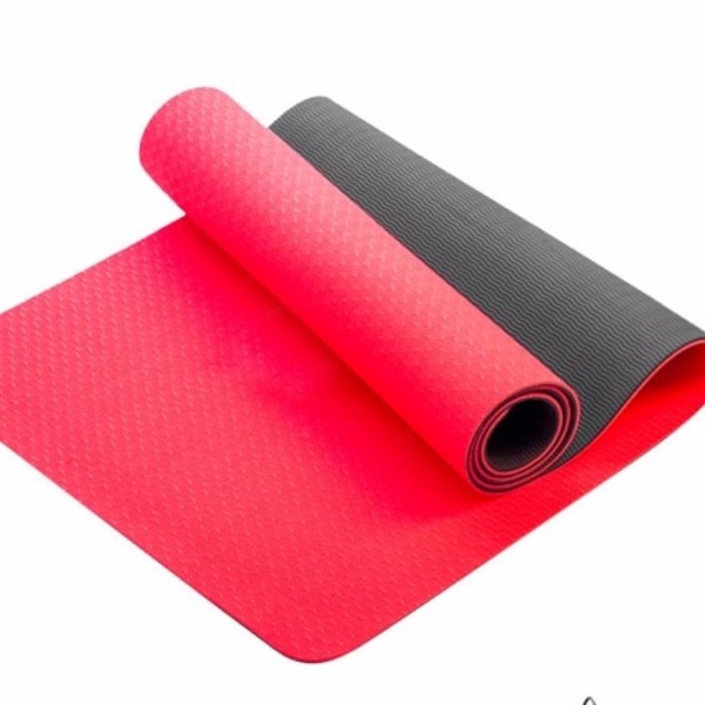 THẢM TẬP YOGA TPE 2 LỚP 6mm( tặng kèm túi đựng )HÌNH CHỤP TẠI SHOP