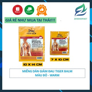 Miếng Dán Đau Lưng Hiệu Con Hổ Tiger Balm Thái Lan Size Nhỏ [Nóng]