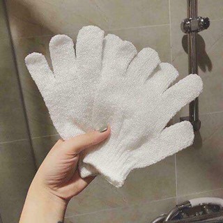 Găng tay tắm tẩy tế bào chết