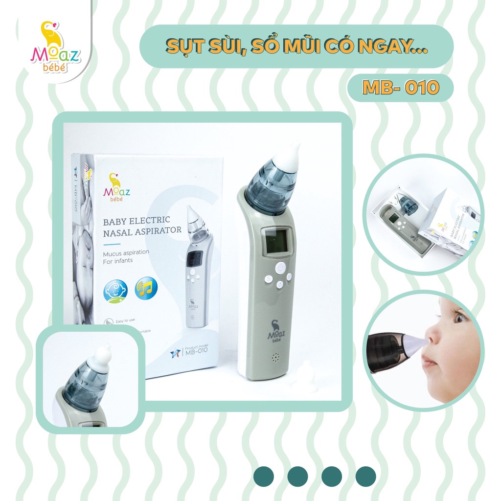 Máy hút mũi cho bé Moaz Bebe MB010 có phát nhạc