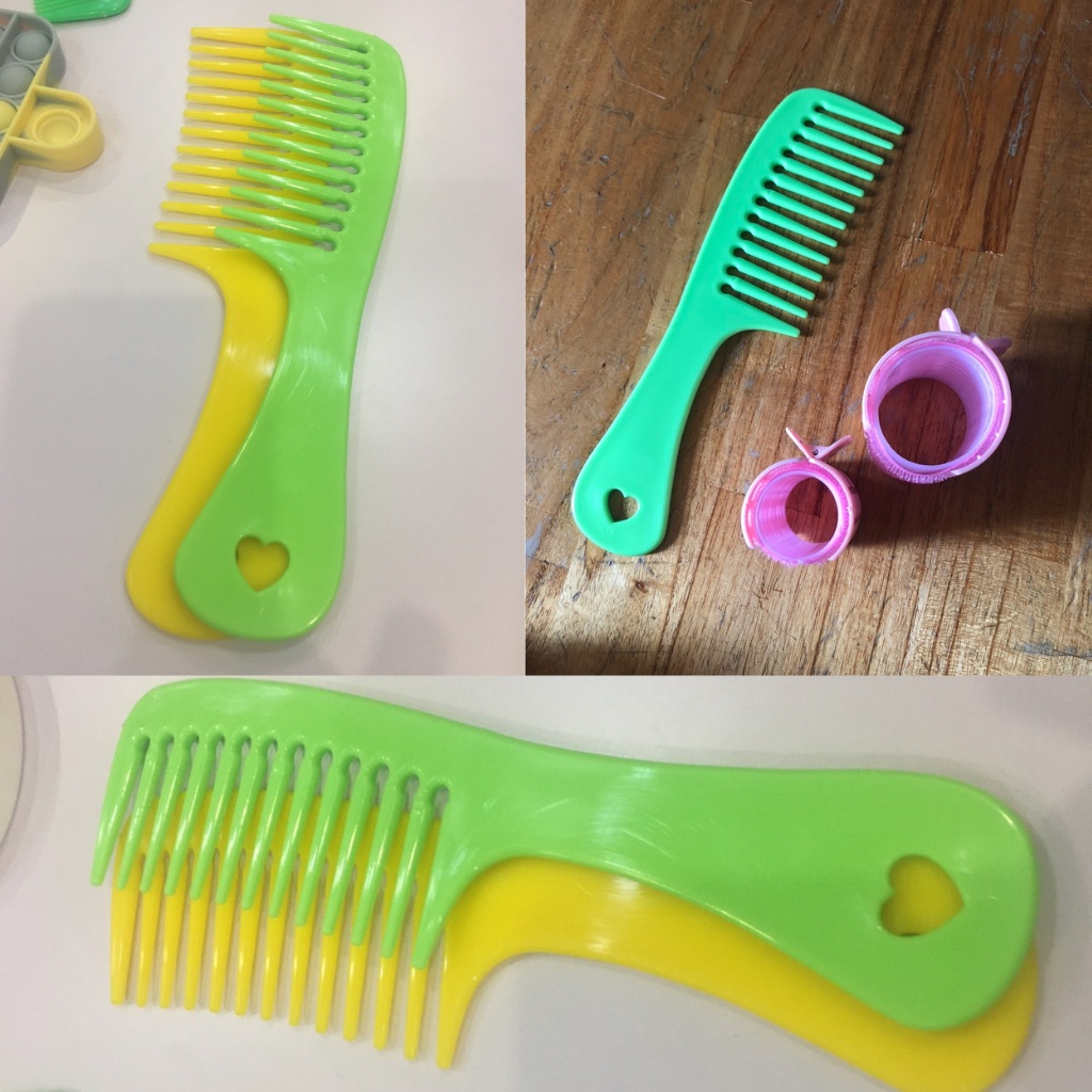 Lược răng thưa chải tóc xoăn, tóc rối giá rẻ bền đẹp, Lược nhựa chống tĩnh điện cho salon