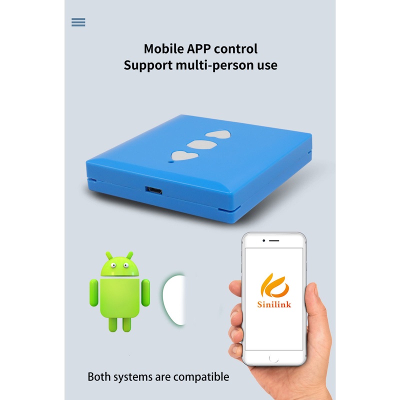 Công Tắc Điều Khiển Từ Xa Thông Minh Kết Nối WiFi Cho Gara Để Xe