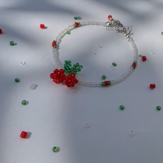 [ Nhập mã HUYNSG giảm 10k ] vòng hạt cườm cherry to