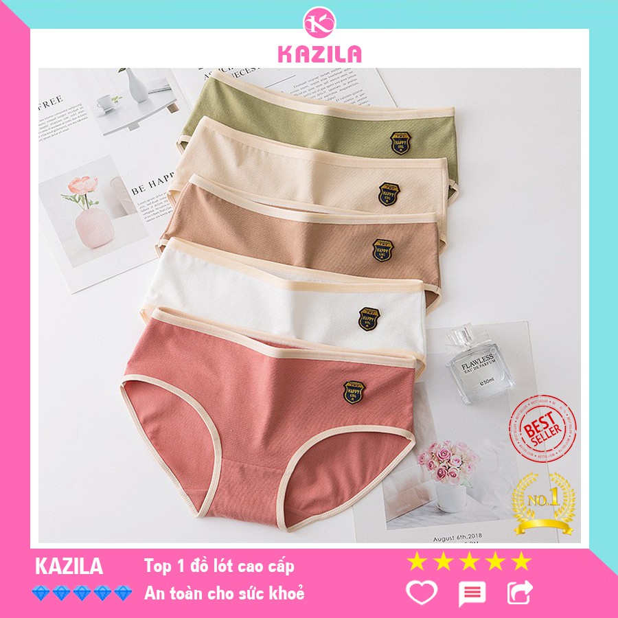 Quần lót nữ cotton lụa Lucky Girl, quần lót cotton kháng khuẩn Kazila FH3