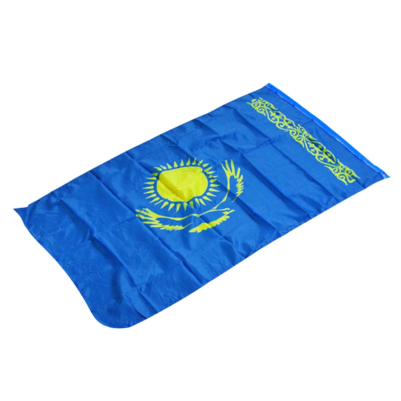 Lá Cờ Kazakhstan Chất Liệu Polyester Dùng Để Trang Trí Tiệc