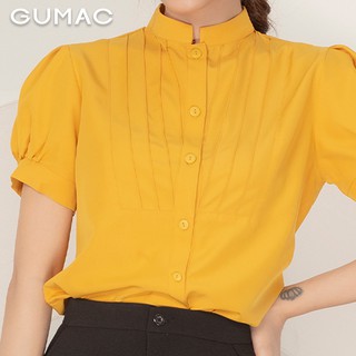 Áo tay phồng cổ trụ AA9106 GUMAC