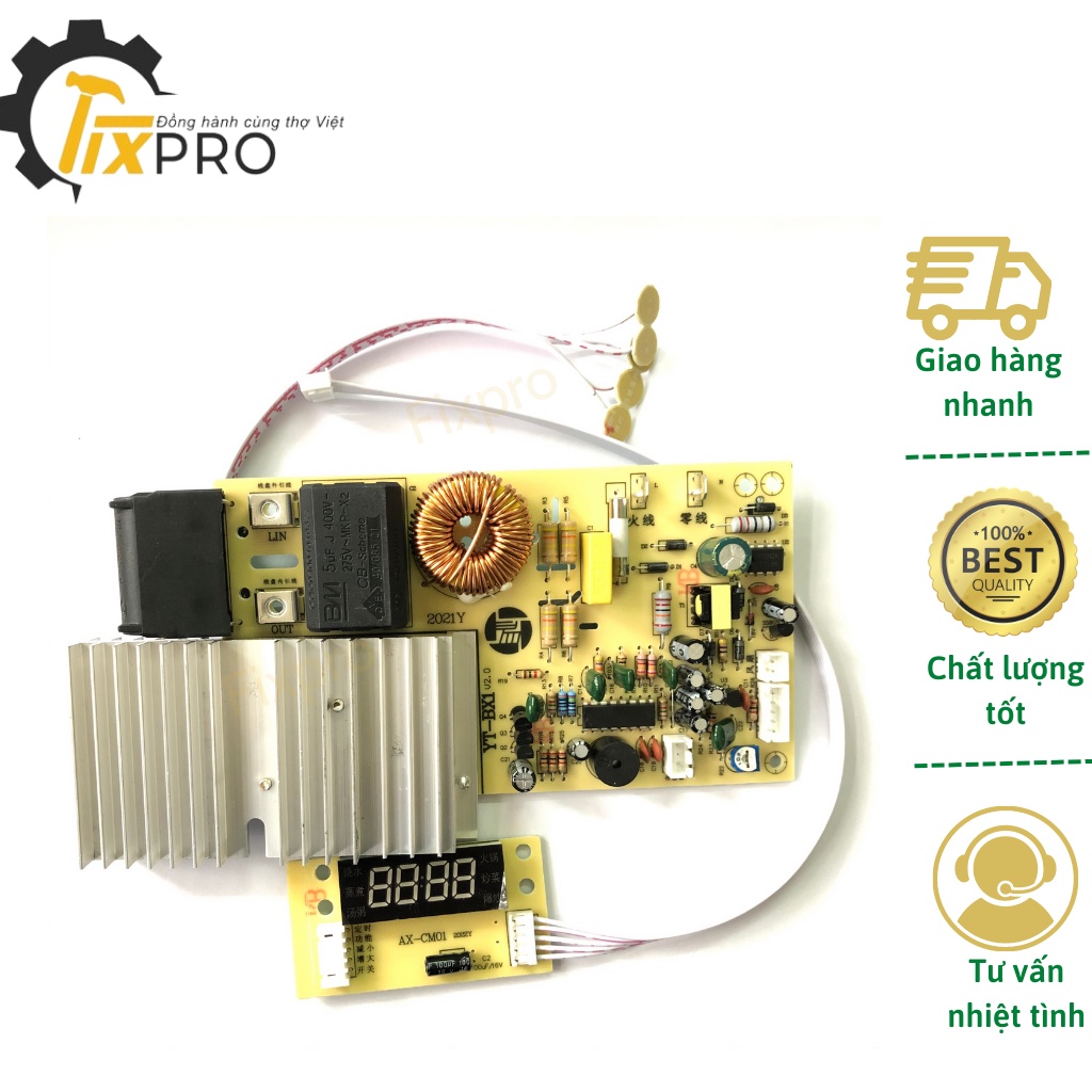 Bo mạch bếp từ cảm ứng 2100W YT-BX1 cao cấp