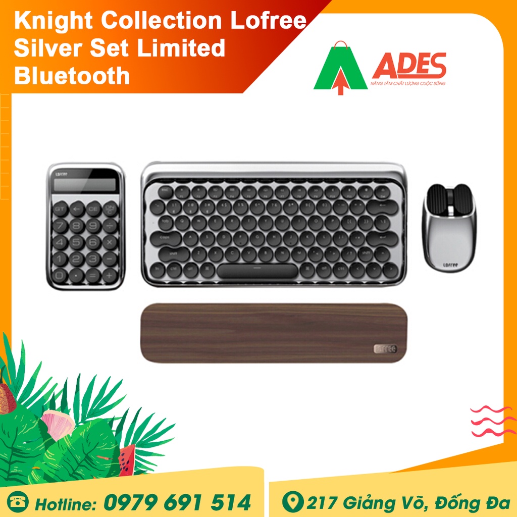 Knight Collection Lofree Silver Set Limited Bluetooth - Bàn phím Cơ và Chuột không dây - Cao Cấp Bảo hành 6 Tháng