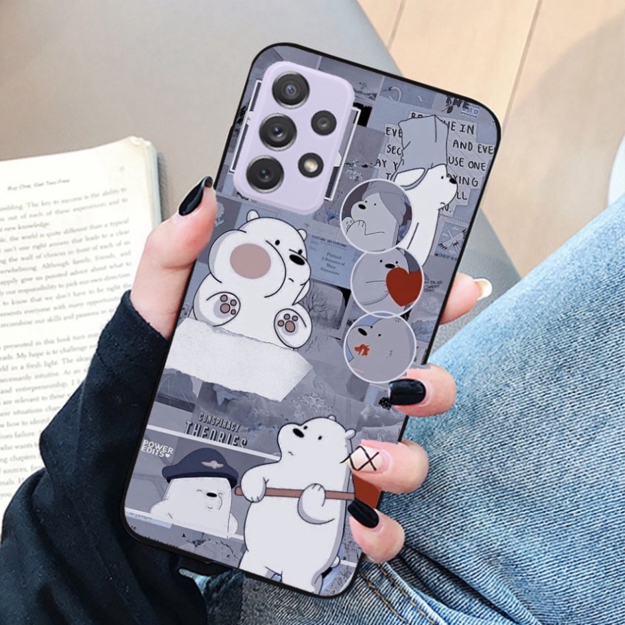 Ốp lưng Samsung Galaxy A32 - A52 - A72 - A31 - A51 - A71 - M51 - A12 in hình bò sữa hot trend 2021