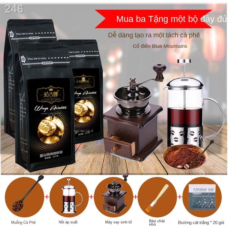 【HOT】[Gửi máy xay] Laguna Blue Mountain Flavour Fresh Ro Rang Coffee Beans Bột Espresso Đắng Nguyên chất