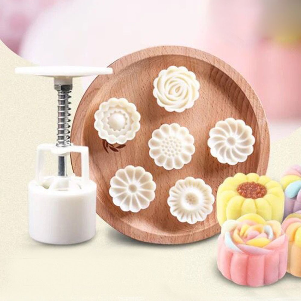 Set khuôn ép nhiều hoa văn hỗ trợ làm bánh tiện dụng