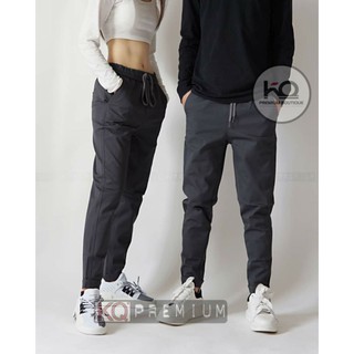 Quần kaki lưng thun , ống suông cao cấp form unisex