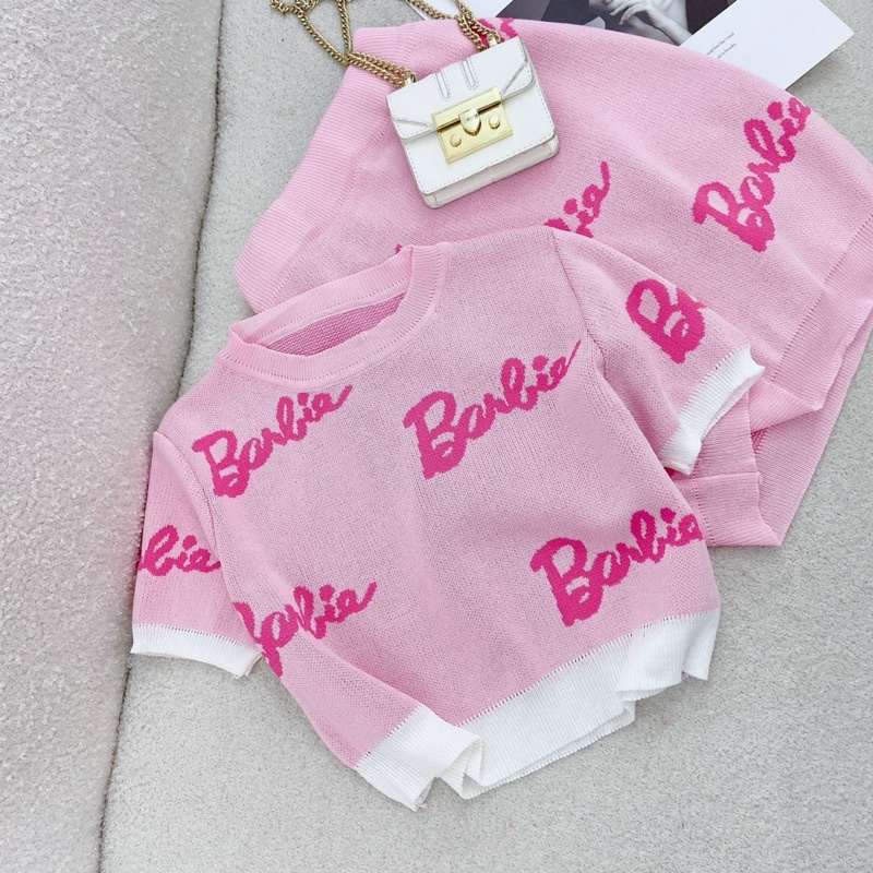 SET BARBIE ÁO+CV DỆT KIM XINH