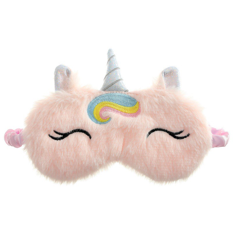 [Hàng mới về] Mặt Nạ Che Mắt Ngủ Hình Kỳ Lân Nhồi Bông Sáng Tạo Cho Bé Gái | BigBuy360 - bigbuy360.vn