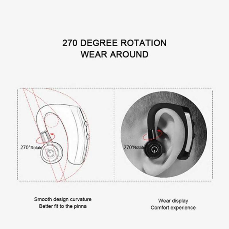 VODOOL K5 Bluetooth Earphone Stereo Single Car Wireless Headphones Handsfree Sport Headset Earphones With Mic For iPhone Xiaomi