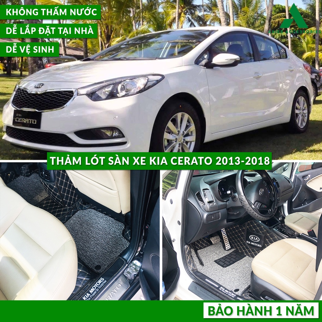 [GIÁ TẬN XƯỞNG][Hình Thật] Thảm Lót Sàn Xe Ô Tô KIA CERATO 2013-2018 - Chống Nước, Chống bẩn, Dễ Lắp Giá Xưởng