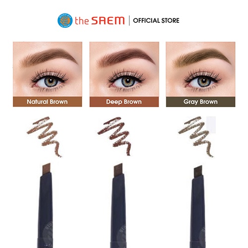 Chì Kẻ Mày Ngang 2 Đầu The Saem Saemmul Artlook Eyebrow (0.2g)