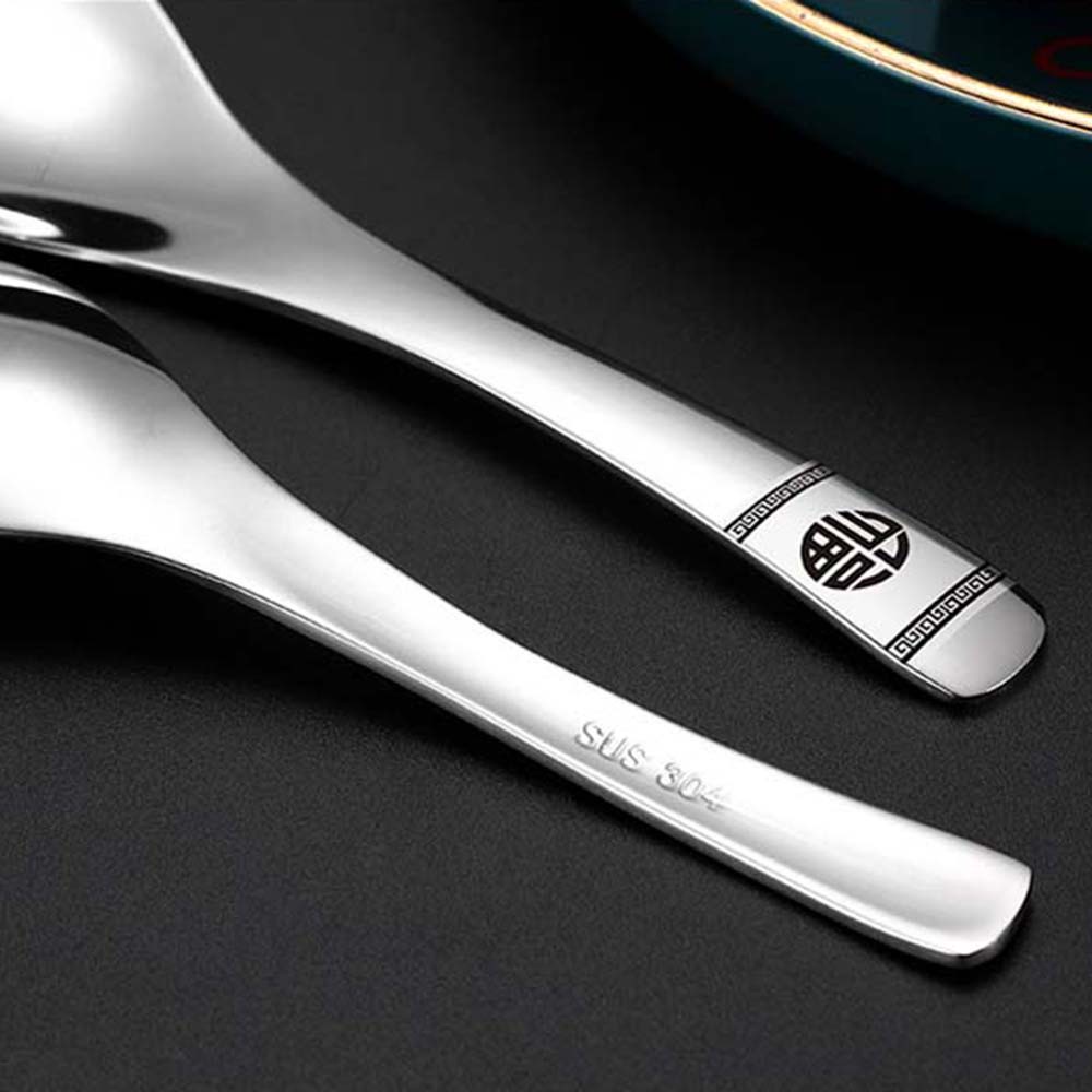 1 Muỗng Múc Cơm Bằng Thép Không Gỉ Chống Dính Phong Cách Trung Hoa