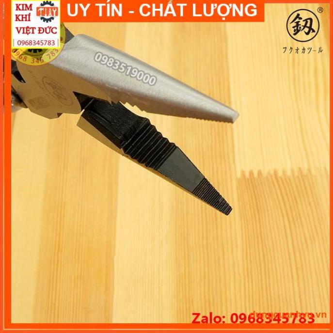 Kìm nhọn đa năng, Kiềm cắt CRV Nhật bản 5 trong 1 FuKouka 8inch/220mm (Kẹp-Cắt-Uốn-Cuộn-Tuốt dây) sử dụng đơn giản