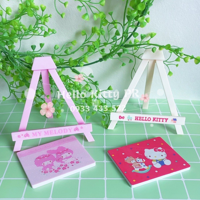 GƯƠNG MINI + GIÁ ĐỠ ĐIỆN THOẠI (2in1) HELLO KITTY