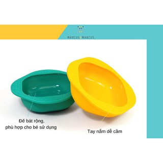 Set 2 cái bát ăn dặm Silicone Marcus & Marcus