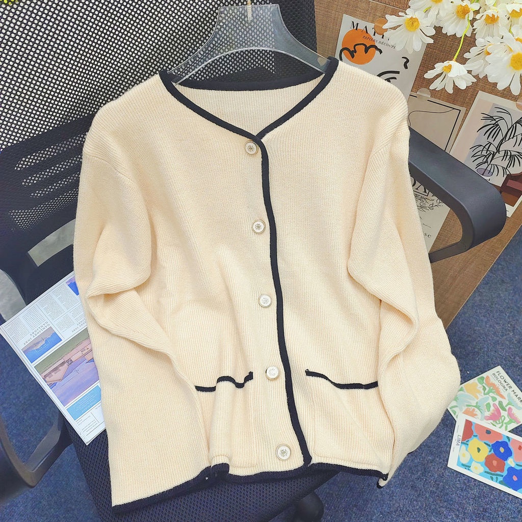 Áo Khoác Len Dài Tay Thiết Kế Mới Thời Trang Dành Cho Mùa Thu Đông