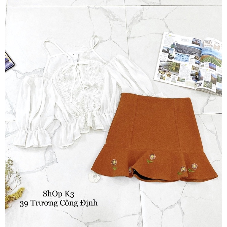 💕 Áo Trễ Vai Đan Dây - Hở Ngực