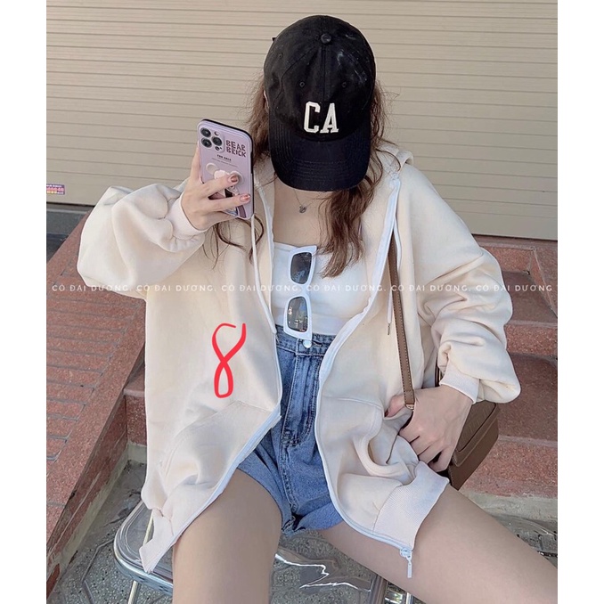 áo nỉ khoá trơn sale