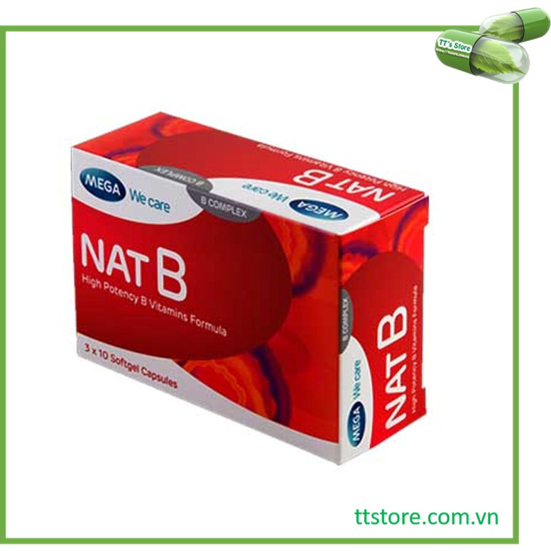 [Mẫu mới] NAT B Mega We care (H/30 viên) - bổ sung vitamin nhóm B