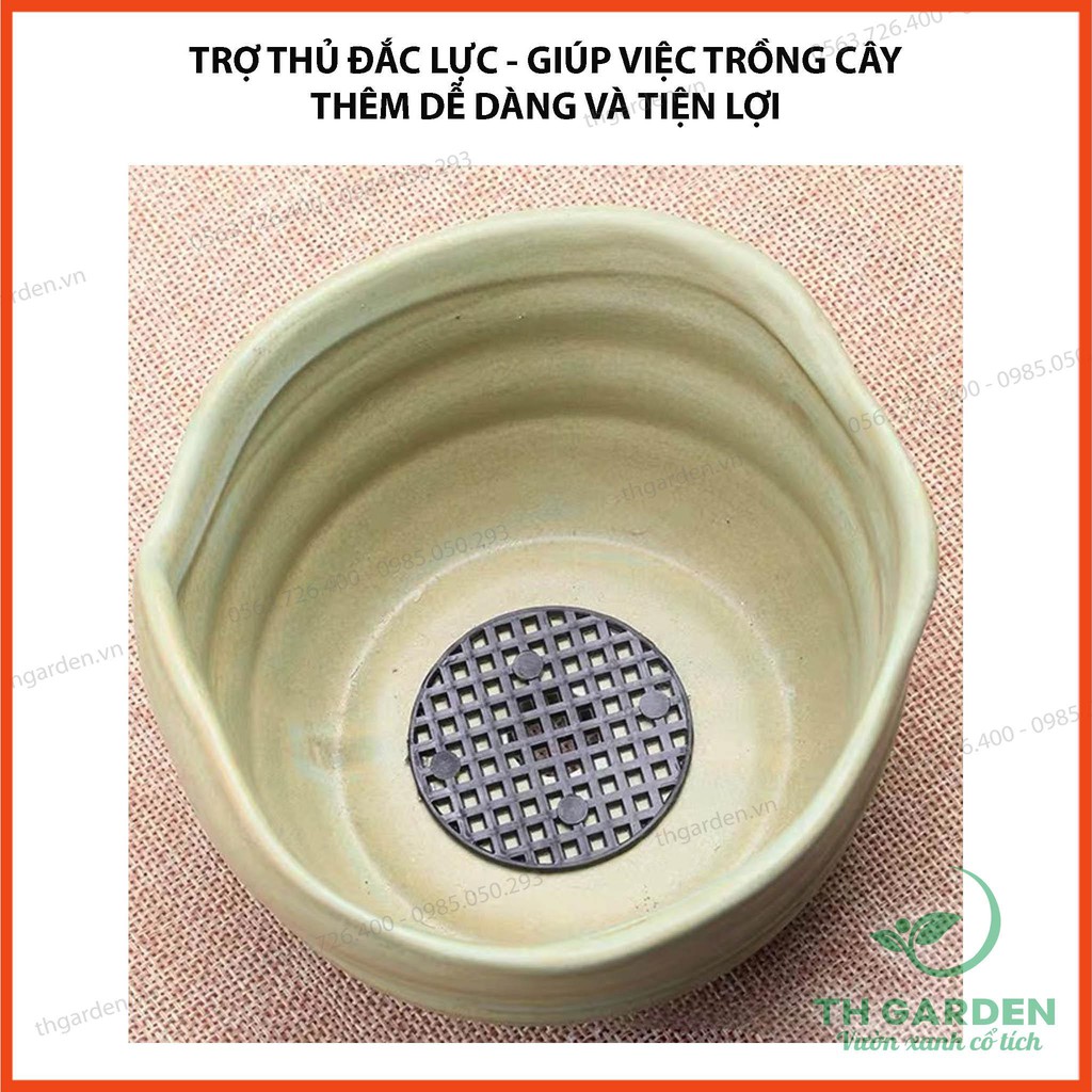 Set 10 Tấm Nhựa Bịt Lỗ Lỗ Thoát Nước Chậu Cây -  Chống Rò Rỉ Đất - Giúp Thoát Nước Thông Thoáng Khí