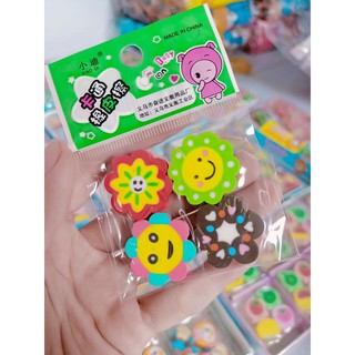 Gôm vỉ 4 viên ( nhiều mẫu)