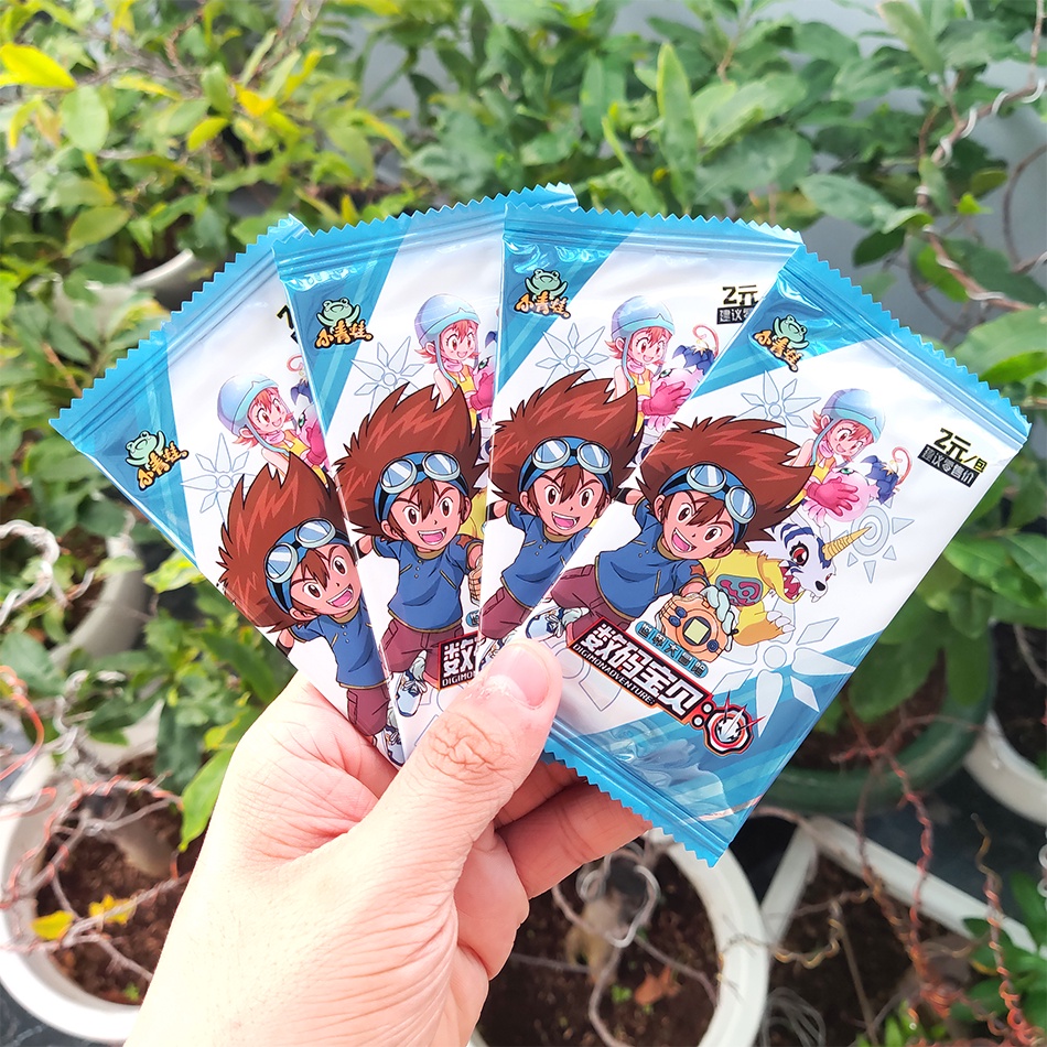 Set 5 ảnh thẻ nhân phẩm Digimon ngẫu nhiên chibi xinh xắn siêu rẻ (Mẫu mới)