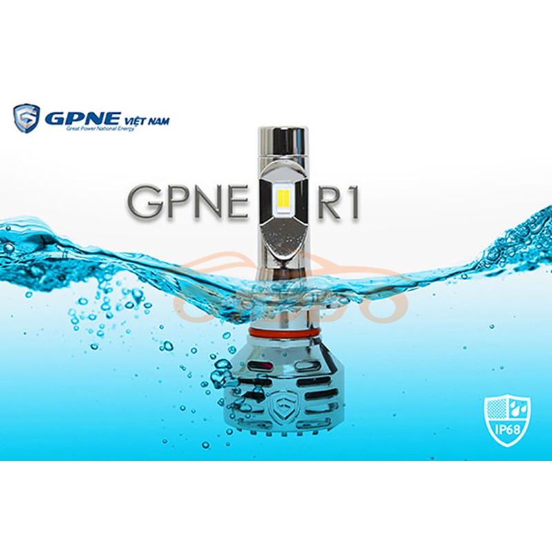 Bộ Đèn Led GPNE R1 2 Chế Độ Mầu Trắng Vàng Chân H4 Chính Hãng Có Canbus