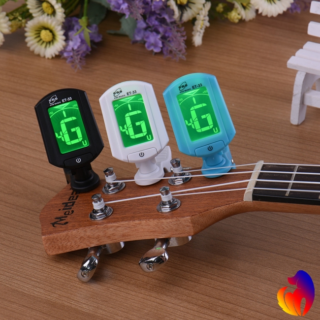 Blackhole Máy điện tử hỗ trợ điều chỉnh lên dây LCD kỹ thuật số cho đàn Ukulele ghi ta